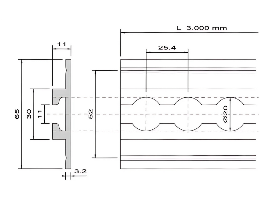 Airline Fitting für ND-Rack Dachträgersystem Zur Schaffung einer Zurröse