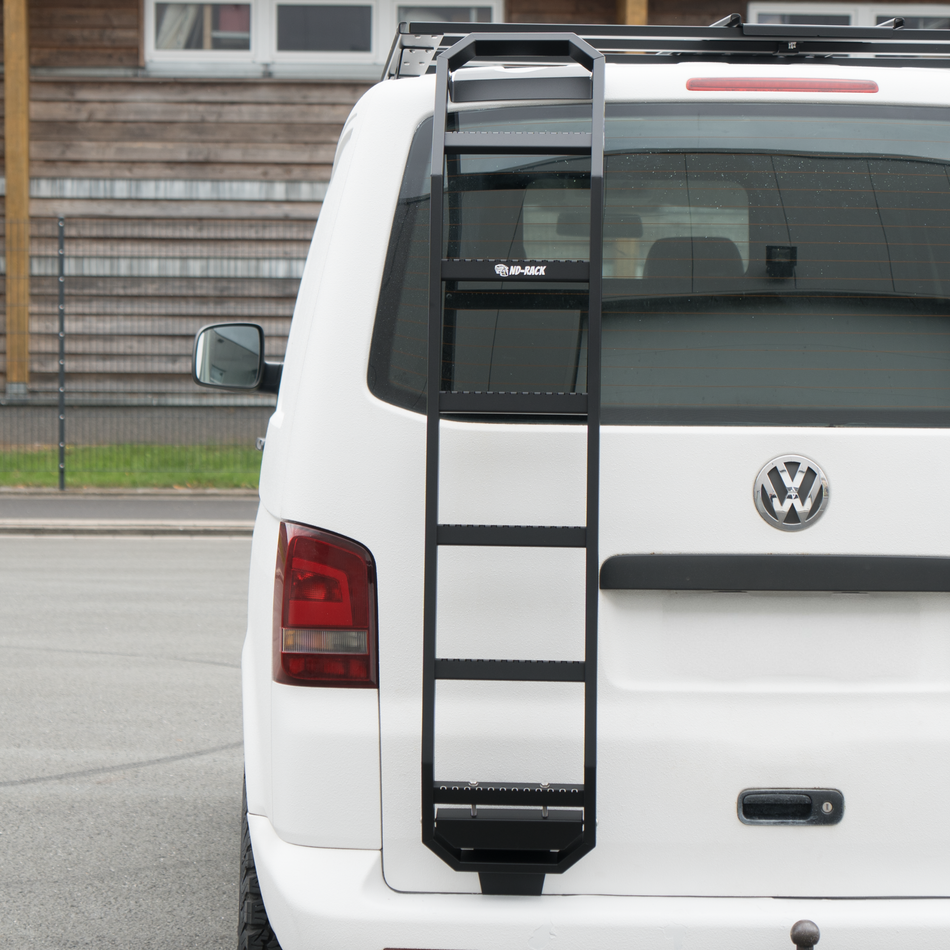 ND-Rack Heckleiter für VW T5 in Schwarz zum Klemmen