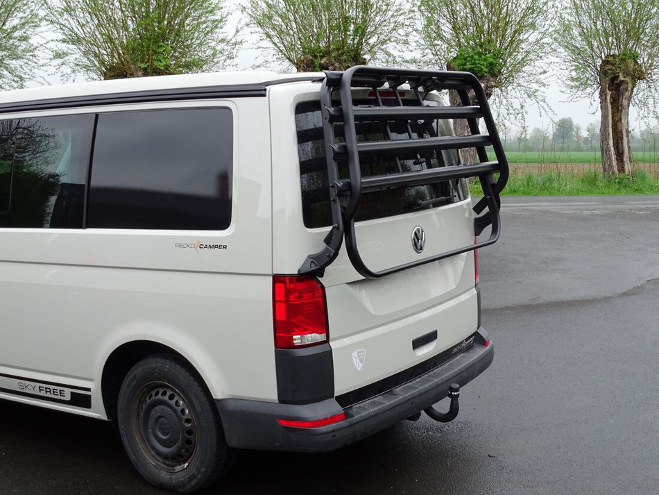 VW T5 Fahrradträger Heckträger für die Heckklappe in Schwarz 7H0071104