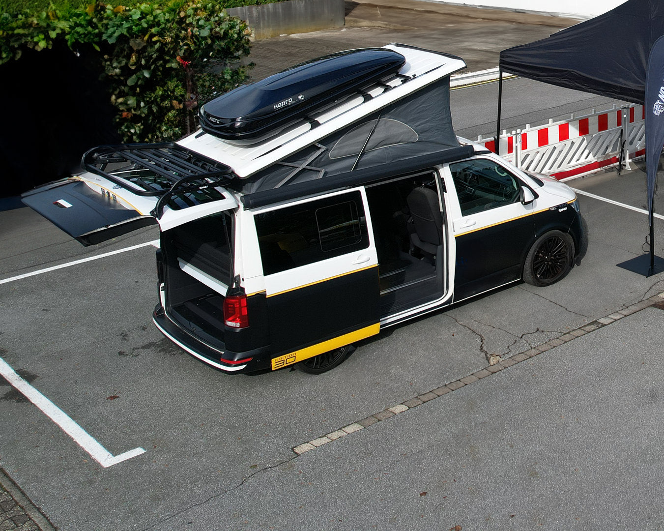 dachkoffer zelt VW T5 / T6 California Dachträger perfekt für Dachboxen