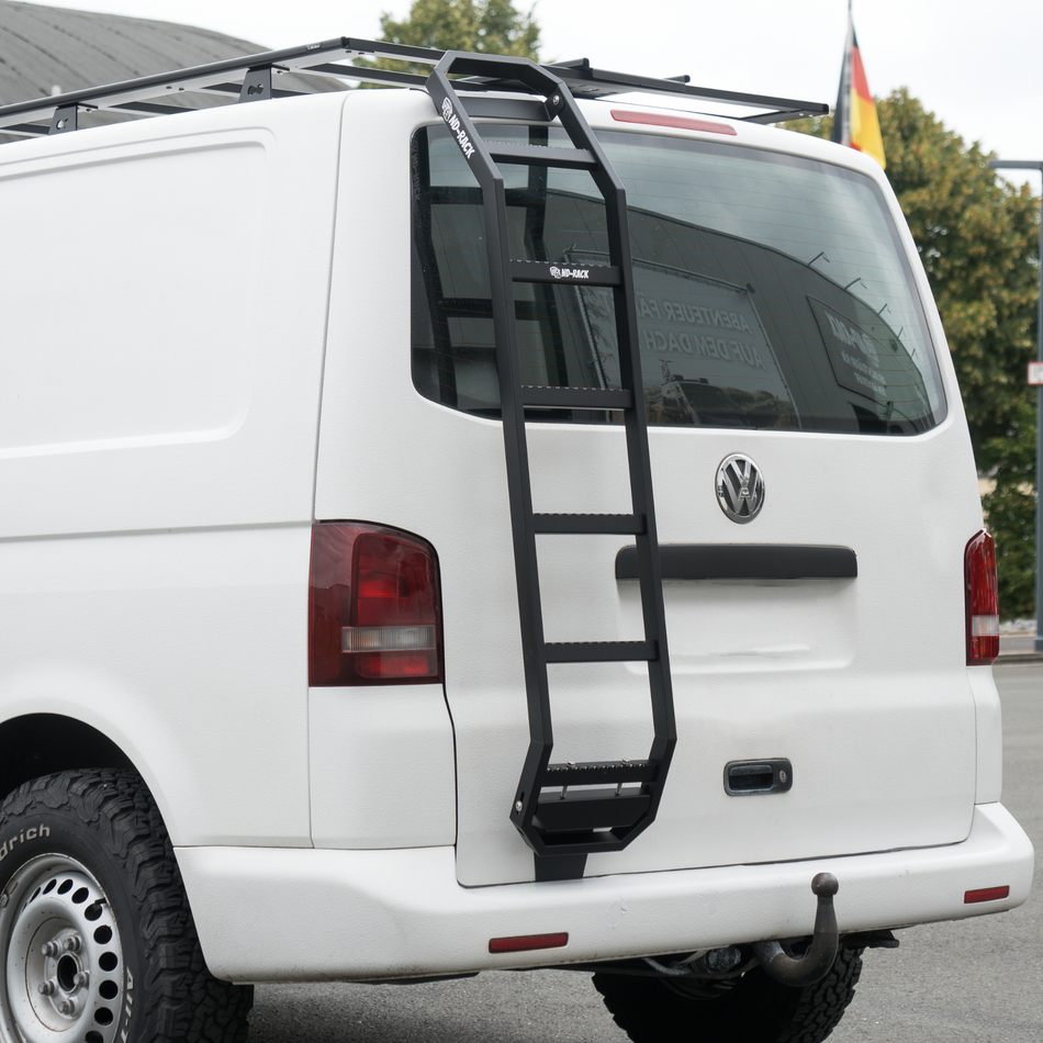 ND-Rack Heckleiter für VW T5 in Schwarz zum Klemmen
