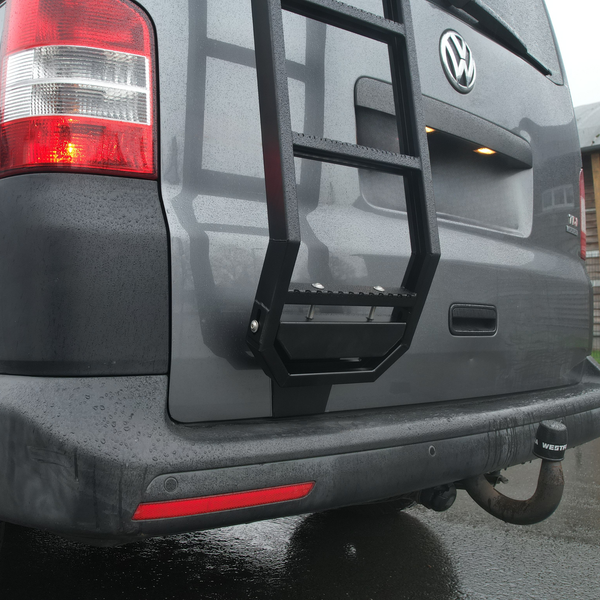 ND-Rack Heckleiter für VW T5 in Schwarz zum Klemmen