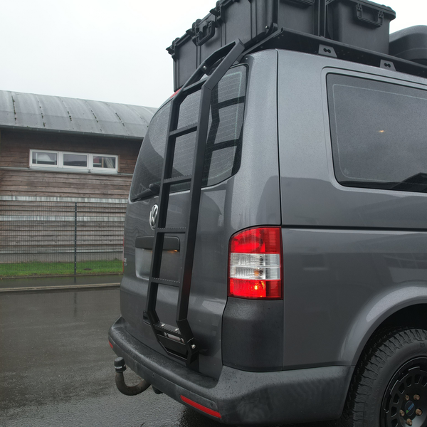 ND-Rack Heckleiter für VW T5 in Schwarz zum Klemmen
