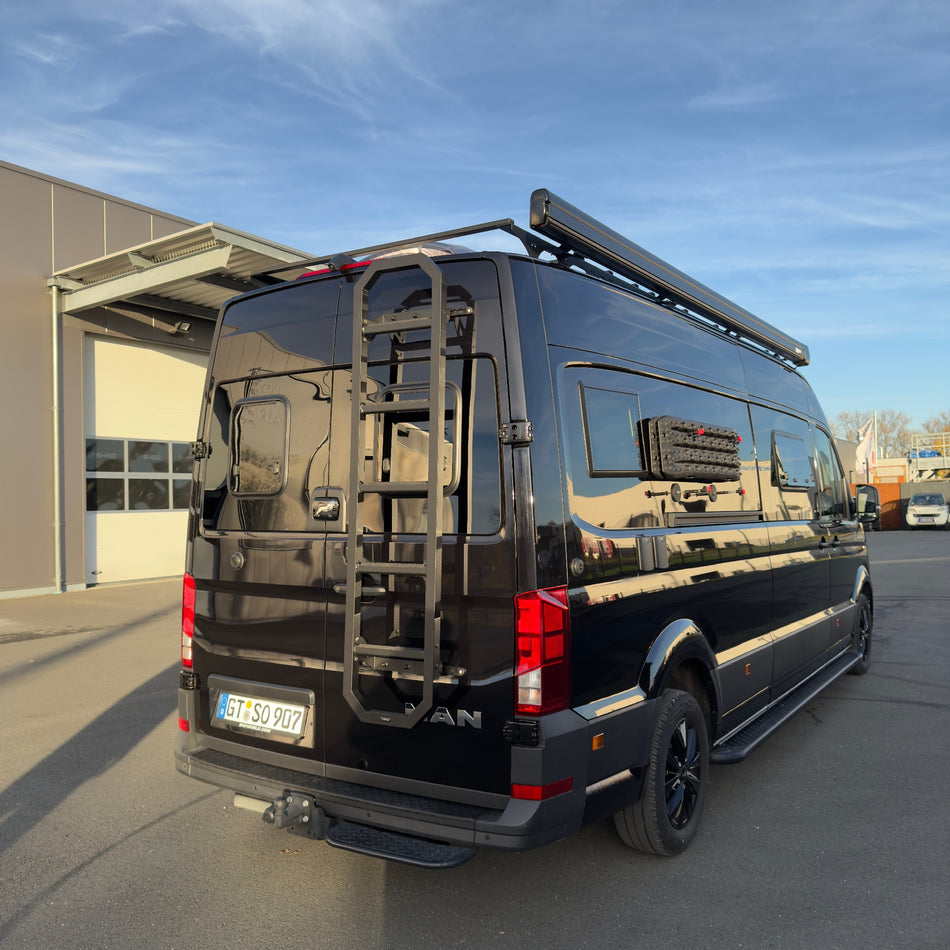 ND-Rack Heckleiter für MAN TGE H2 in Schwarz