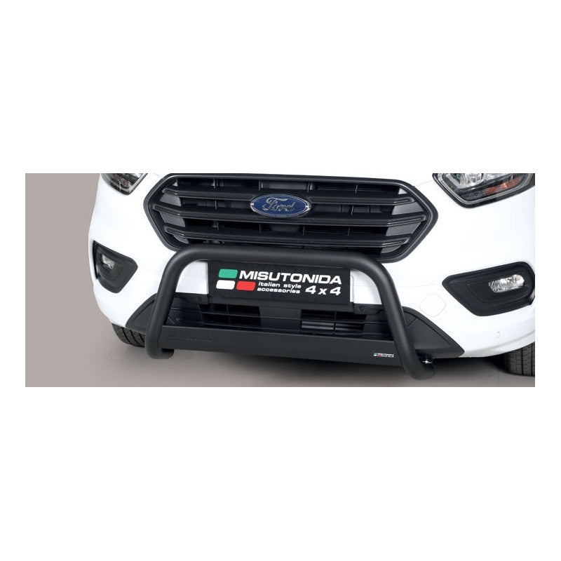 Frontschutzbügel für Ford Transit Custom 2018 - 2023 mit TÜV Bullfänger / Frontbügel Schwarz