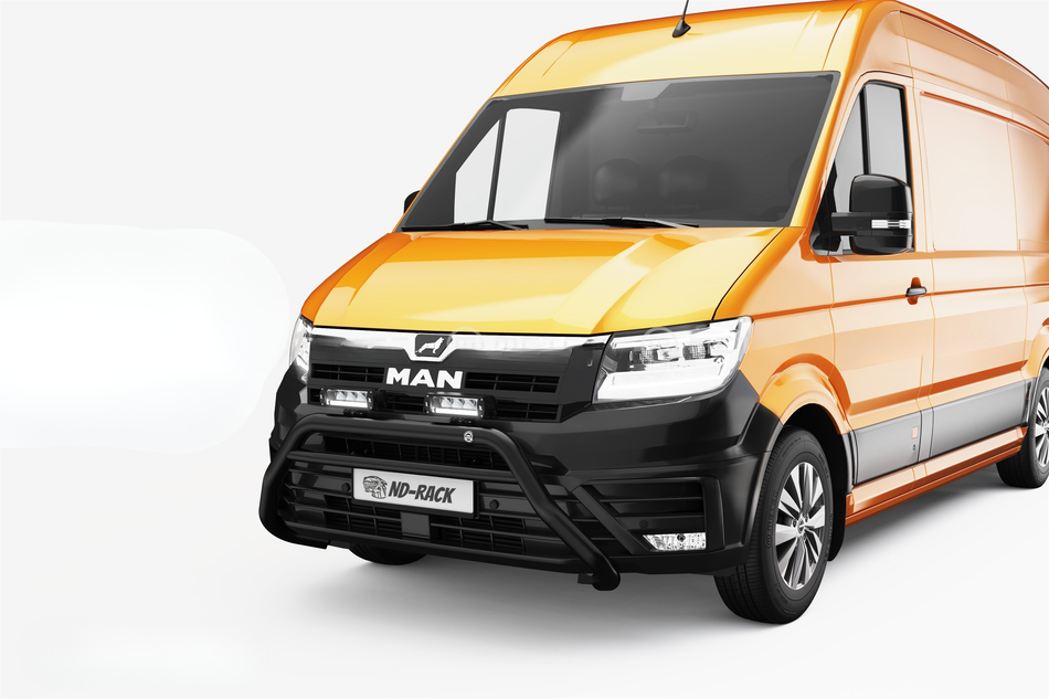 Frontschutzbügel für MAN TGE 2017+ mit TÜV Bullfänger / Frontbügel Schwarz