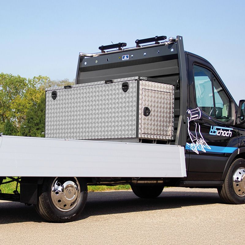 HS-Box Light Special Edition Profi Aluminium Pritschenbox mit Schubladen & Ordnungssystem