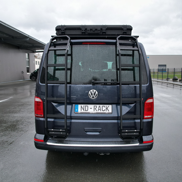 ND-Rack Heckleiter für VW T5 in Schwarz zum Klemmen