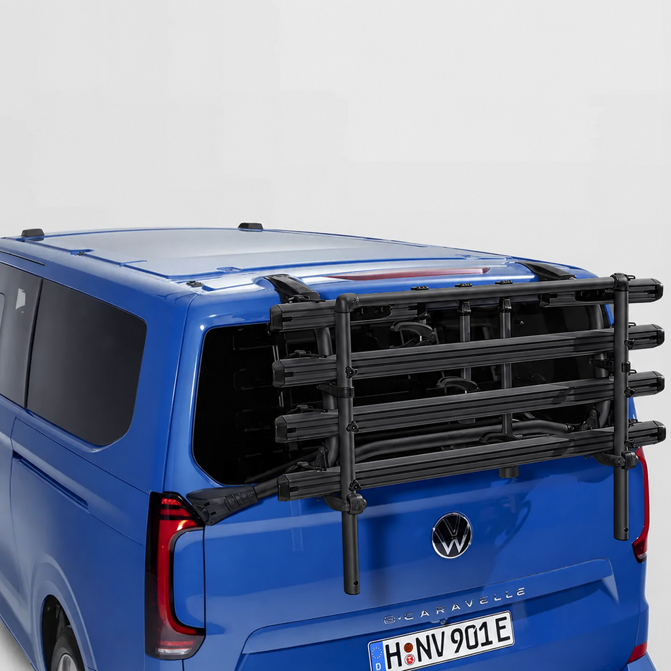Ford Transit/Tourneo Custom & VW T7 Fahrradträger Schwarz Pulverbeschichtet