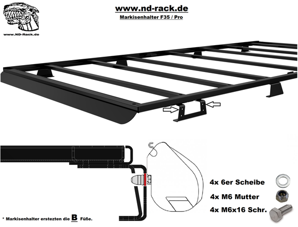 ND-Rack Seitenhalter/Markisenhalter für VW & Mercedes